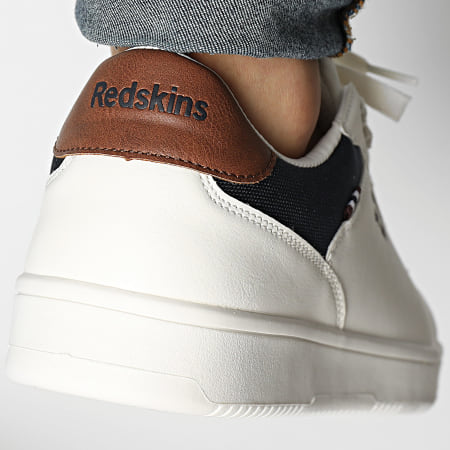 Redskins - Baskets Gunray O261H5 Blanco Azul Marino Coñac