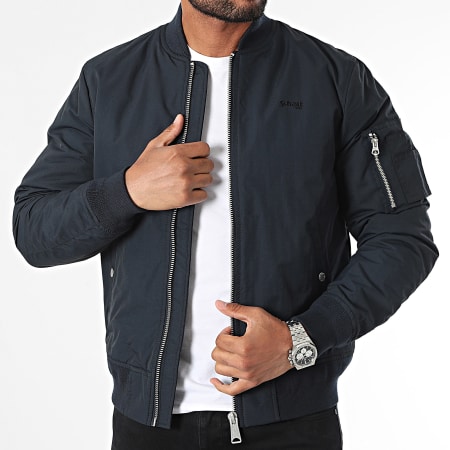 Schott NYC - Veste Bomber Airkraft Bleu Marine