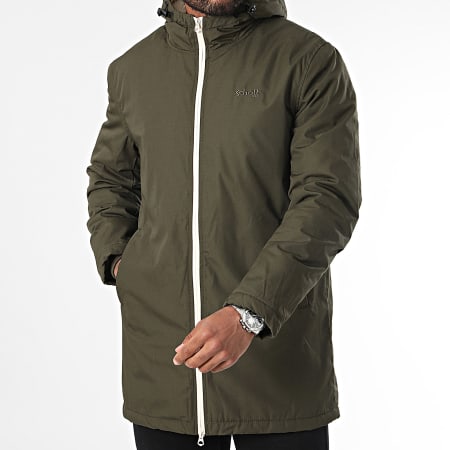 Schott NYC - Bluster Hooded Zip Jacket Khaki Groen