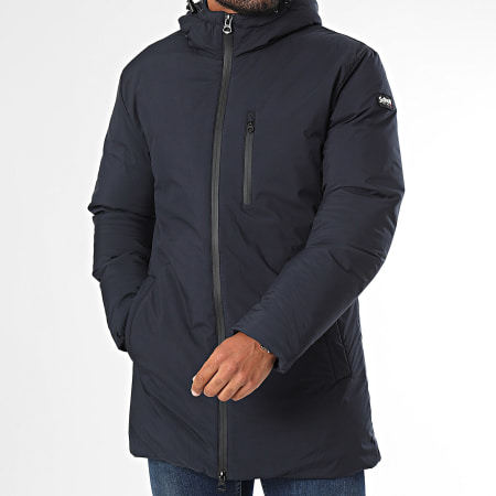 Schott NYC - Fargo 2 Parka met kap marineblauw