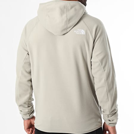 The North Face - 100 Glacier Felpa con cappuccio in pile A855Z Beige