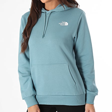 The North Face - Felpa con cappuccio donna Simple Dome A89EY Azzurro