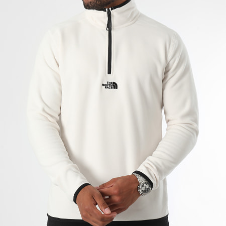 The North Face - Sudadera Glacier Fleece Zip Neck A83I3 Beige