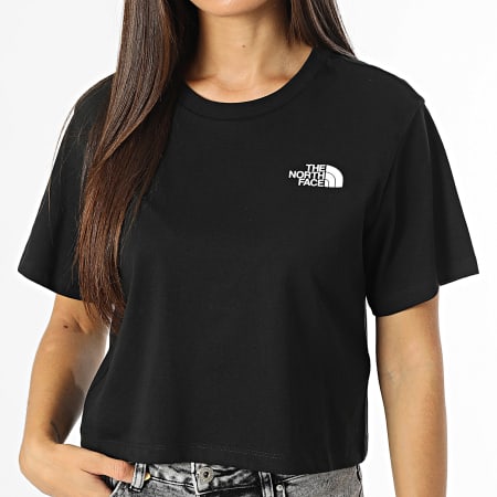 The North Face - Maglietta donna Simple Dome Cropped Tee Shirt A87U4 Nero