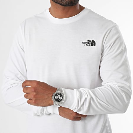 The North Face - Tee Shirt Manches Longues Easy A8A6F Blanc