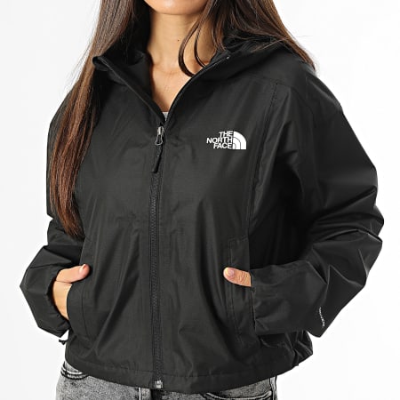 The North Face - Crop Quest Chaqueta con capucha y cremallera para mujer A55EP Negro