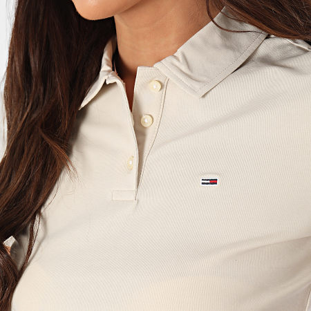 Tommy Hilfiger - Polo de manga corta Essential 7220 Beige para mujer