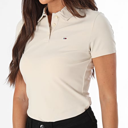 Tommy Hilfiger - Polo de manga corta Essential 7220 Beige para mujer