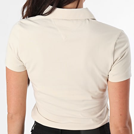 Tommy Hilfiger - Polo de manga corta Essential 7220 Beige para mujer