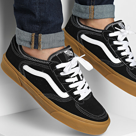 Vans - Scarpe da ginnastica classiche Rowley A4BTT9X11 Nero Bianco Gum