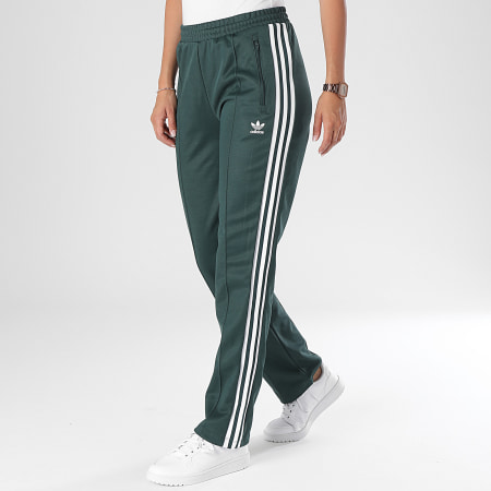 Adidas Originals - Pantalon Jogging A Bandes Femme IY2226 Vert Foncé