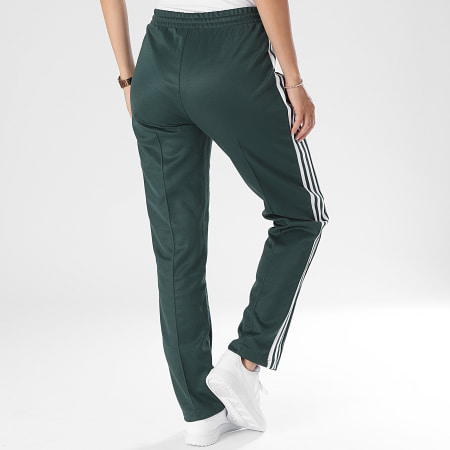 Adidas Originals - Pantalon Jogging A Bandes Femme IY2226 Vert Foncé