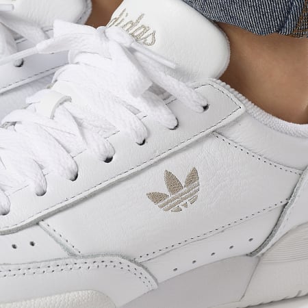 Adidas Originals - Baskets Femme Court Super W IF9432 Footwear White Wonder Gold Met Wonder Beige