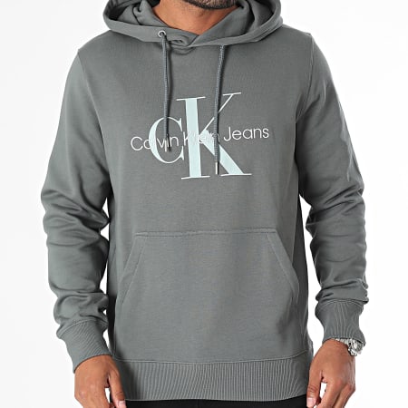 Calvin Klein - Sudadera con capucha 0805 Gris