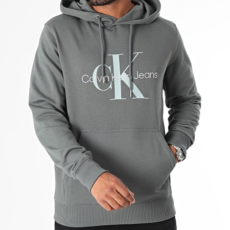 Calvin Klein - Sudadera con capucha 0805 Gris