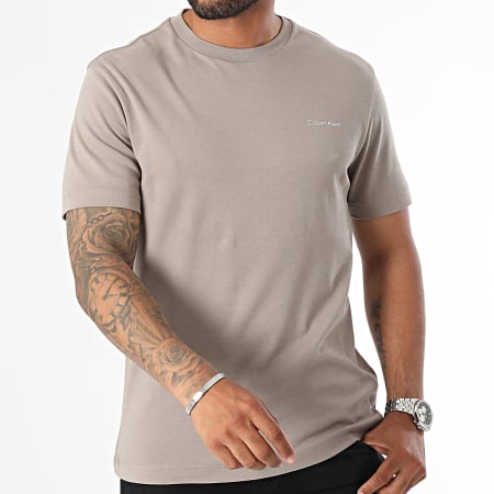 Calvin Klein - Micro Logo Interlock Tee 9894 Beige