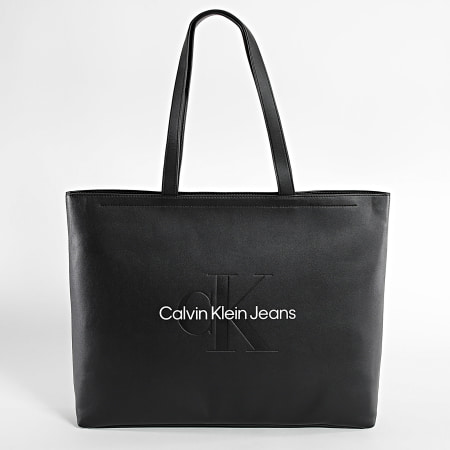 Calvin Klein - Borsa A Donna mano scolpita Slim Tote 34 Mono 2222 Nero