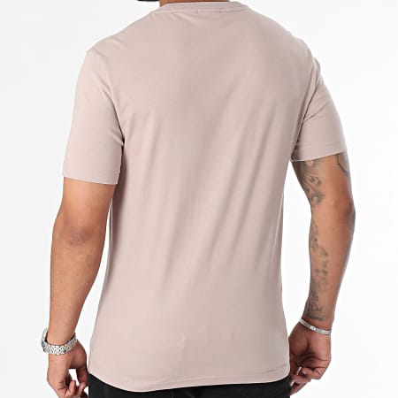 Calvin Klein - Tee Shirt Box Stripped Logo 3590 Beige