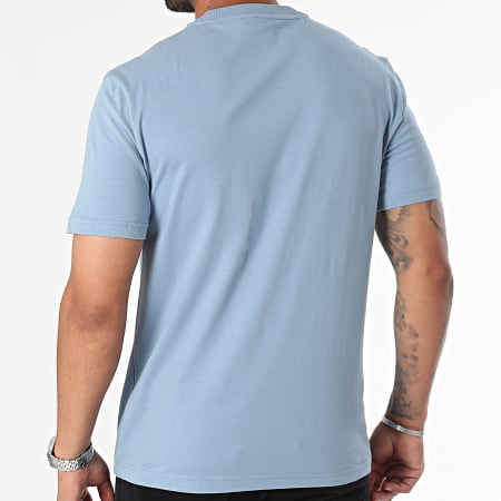 Calvin Klein - Tee Shirt Box Stripped Logo 3590 Bleu Clair