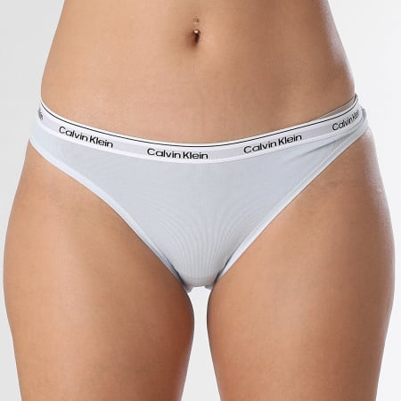 Calvin Klein - Juego de 5 calzoncillos mujer 5208 Azul Beige Gris Heather Azul claro Azul marino