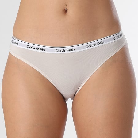 Calvin Klein - Juego de 5 calzoncillos mujer 5208 Azul Beige Gris Heather Azul claro Azul marino