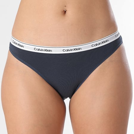 Calvin Klein - Set van 5 Damesslips 5208 Blauw Beige Grijs Heather Lichtblauw Navy