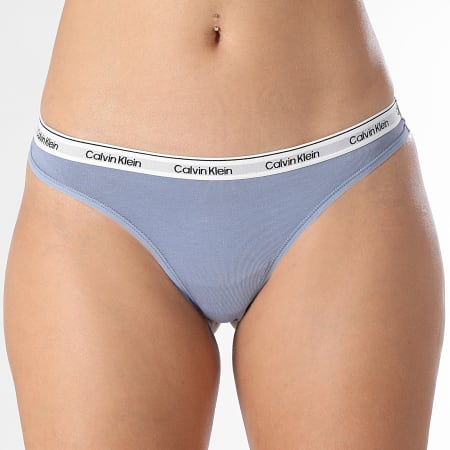 Calvin Klein - Set van 5 Damestongs 5221 Blauw Beige Grijs Heather Lichtblauw Marine