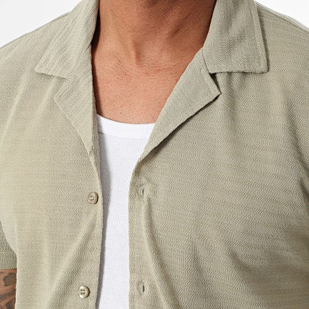 Classic Series - Camicia a maniche corte verde cachi chiaro