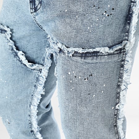 Ikao - Jeans flare in denim blu