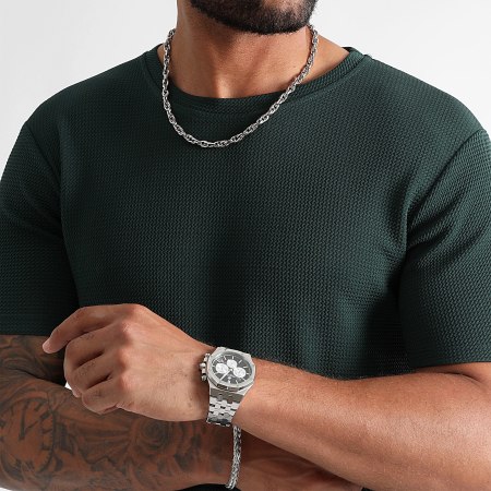 LBO - Waffle Textured Tee 1406 Bottle Green