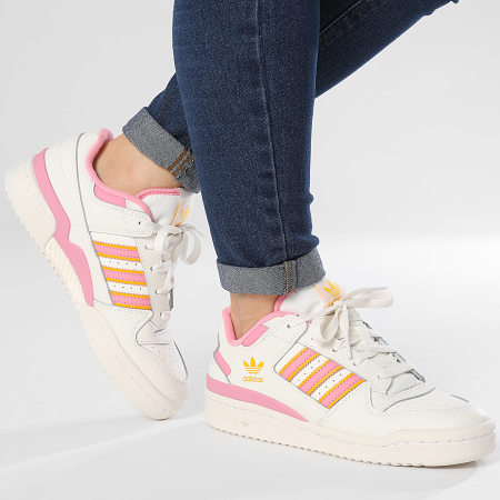 Adidas Originals - Donne Forum Low CL W IH7915 Cloud White Bliss Pink Spark Sneakers