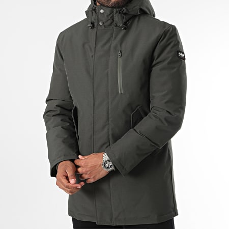 Schott NYC - M532 Parka in pelliccia verde cachi