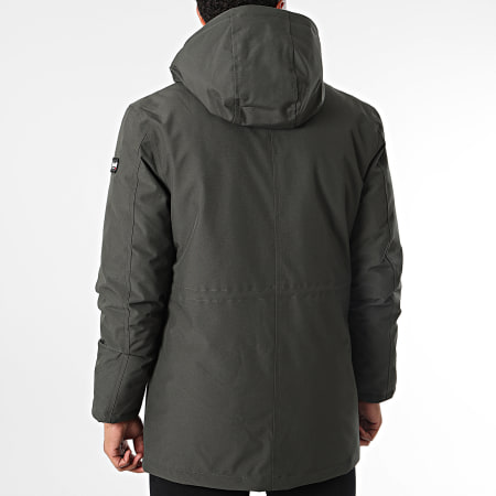 Schott NYC - M532 Parka de piel verde caqui