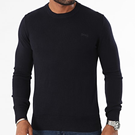 Schott NYC - Pull Beal 1 Bleu Marine