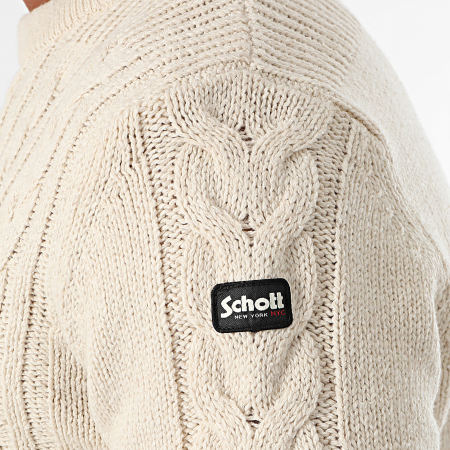 Schott NYC - Bruce 1 Beige trui