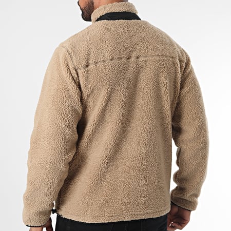 Schott NYC - SWWADE1 Giacca con zip in pile beige