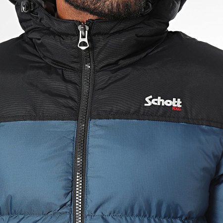 Schott NYC - Chaqueta con capucha Utah 2 Azul marino