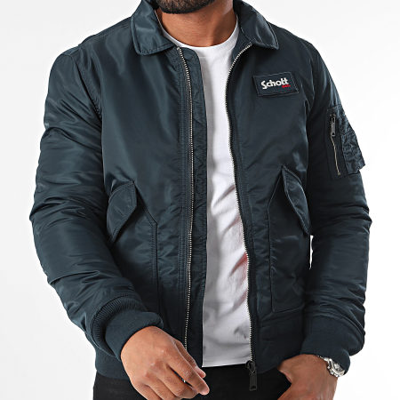 Schott NYC - Giacca bomber 210100RS blu navy