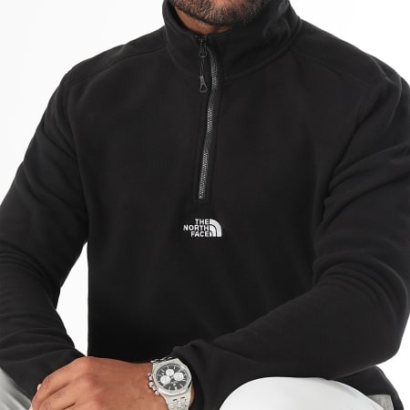 The North Face - Sweat Col Zippé Polaire Glacier A83I3 Noir