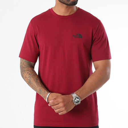 The North Face - T-shirt eenvoudig koepel A87NG Bordeaux