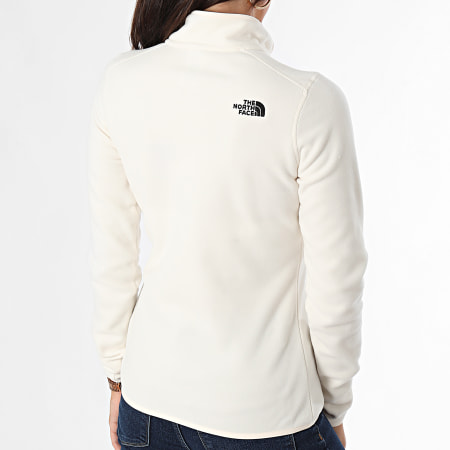 The North Face - Sudadera con cremallera Glacier para mujer A855M Beige