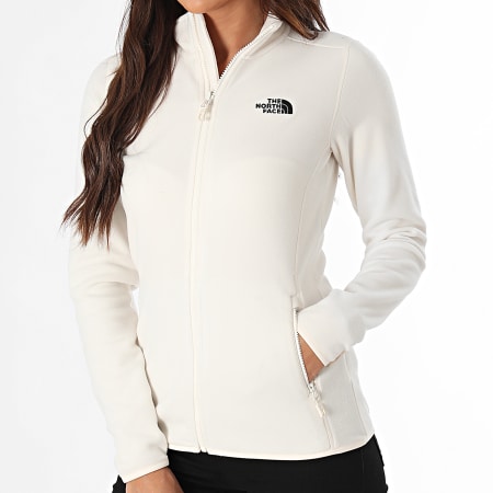 The North Face - Glacier Vrouwen Fleece Sweatshirt met rits A855O Beige