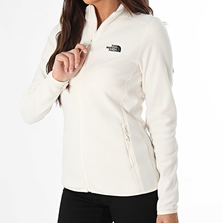 The North Face - Sudadera con cremallera Glacier de mujer A855O Beige