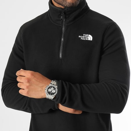 The North Face - Giacca in pile Glacier Black con collo a zip