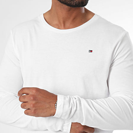 Tommy Hilfiger - Lote de 3 camisetas Signature de manga larga 3378 Blanco