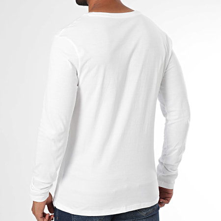 Tommy Hilfiger - Lote de 3 camisetas Signature de manga larga 3378 Blanco