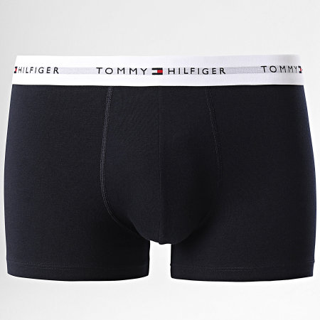 Tommy Hilfiger - Set van 3 boxers Trunk 2761 marineblauw eend oranje