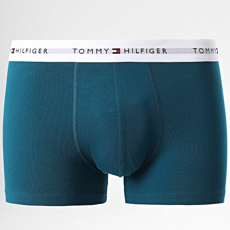 Tommy Hilfiger - Set van 3 boxers Trunk 2761 marineblauw eend oranje