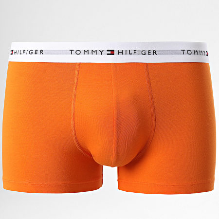 Tommy Hilfiger - Set van 3 boxers Trunk 2761 marineblauw eend oranje