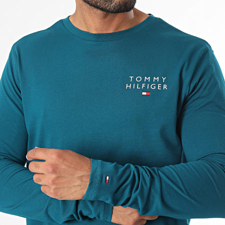 Tommy Hilfiger - Maglietta a maniche lunghe 2984 Duck Blue Logo